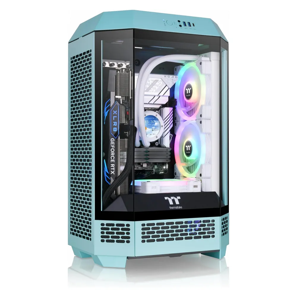 Gehäuse Thermaltake 300 Turquoise Micro Tower ATX