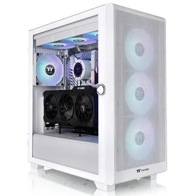 Thermaltake S250 Tg Atx Box 2xUSB 3.2 Argb ohne Quelle weiß