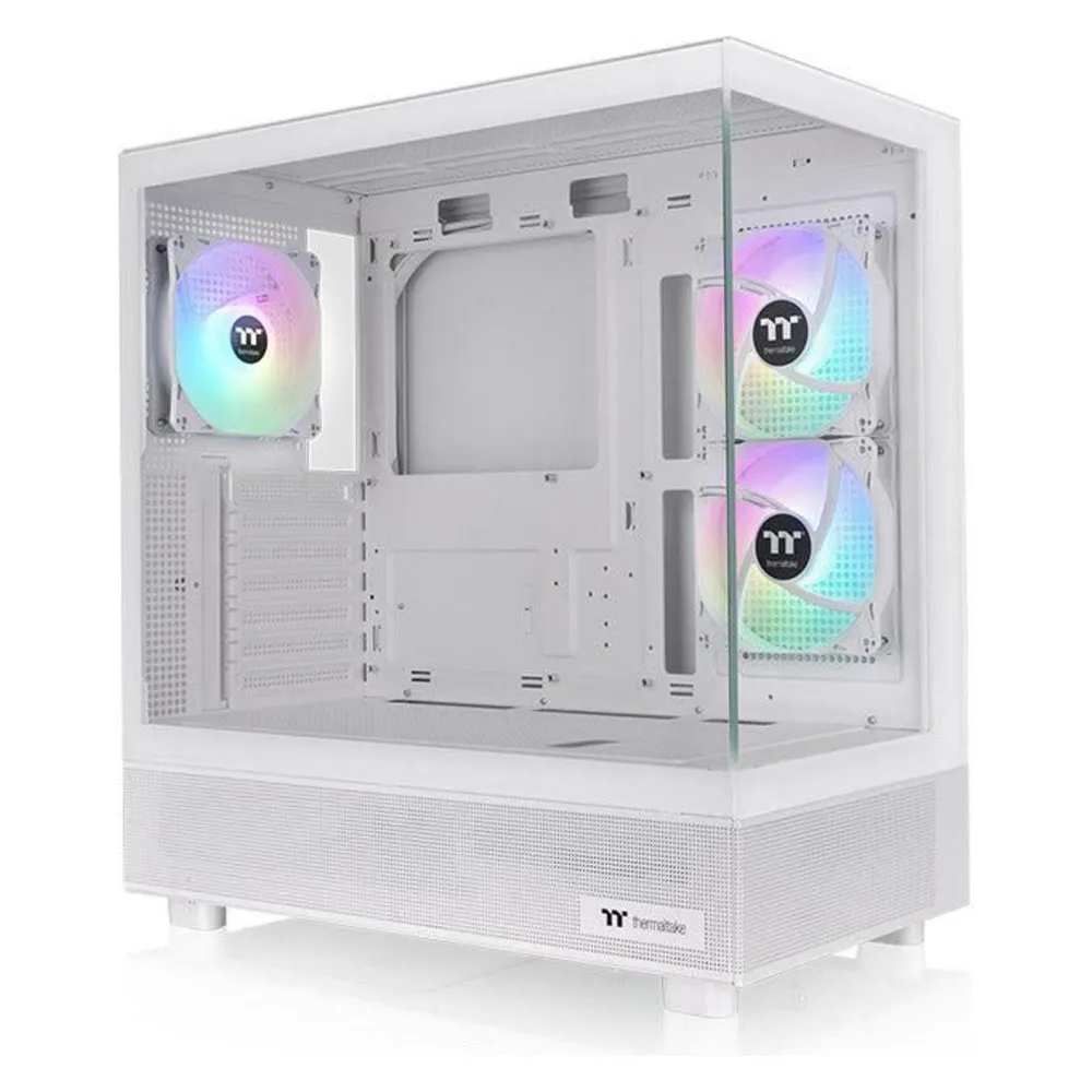 PC-Gehäuse Thermaltake View 270 Plus TG ARGB Snow Midi Tower Weiß