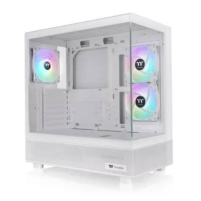 PC-Gehäuse Thermaltake View 270 Plus TG ARGB Snow Midi Tower Weiß
