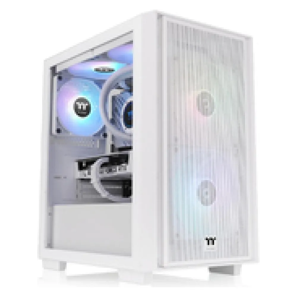 PC-Gehäuse Thermaltake Versa H16 TG ARGB Micro Tower Weiß