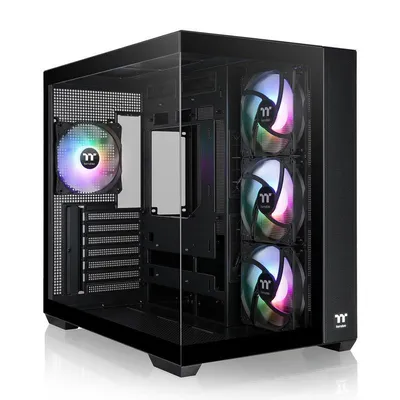 PC-Gehäuse Thermaltake View 380 TG ARGB Schwarz Midi Tower Glas RGB Gaming