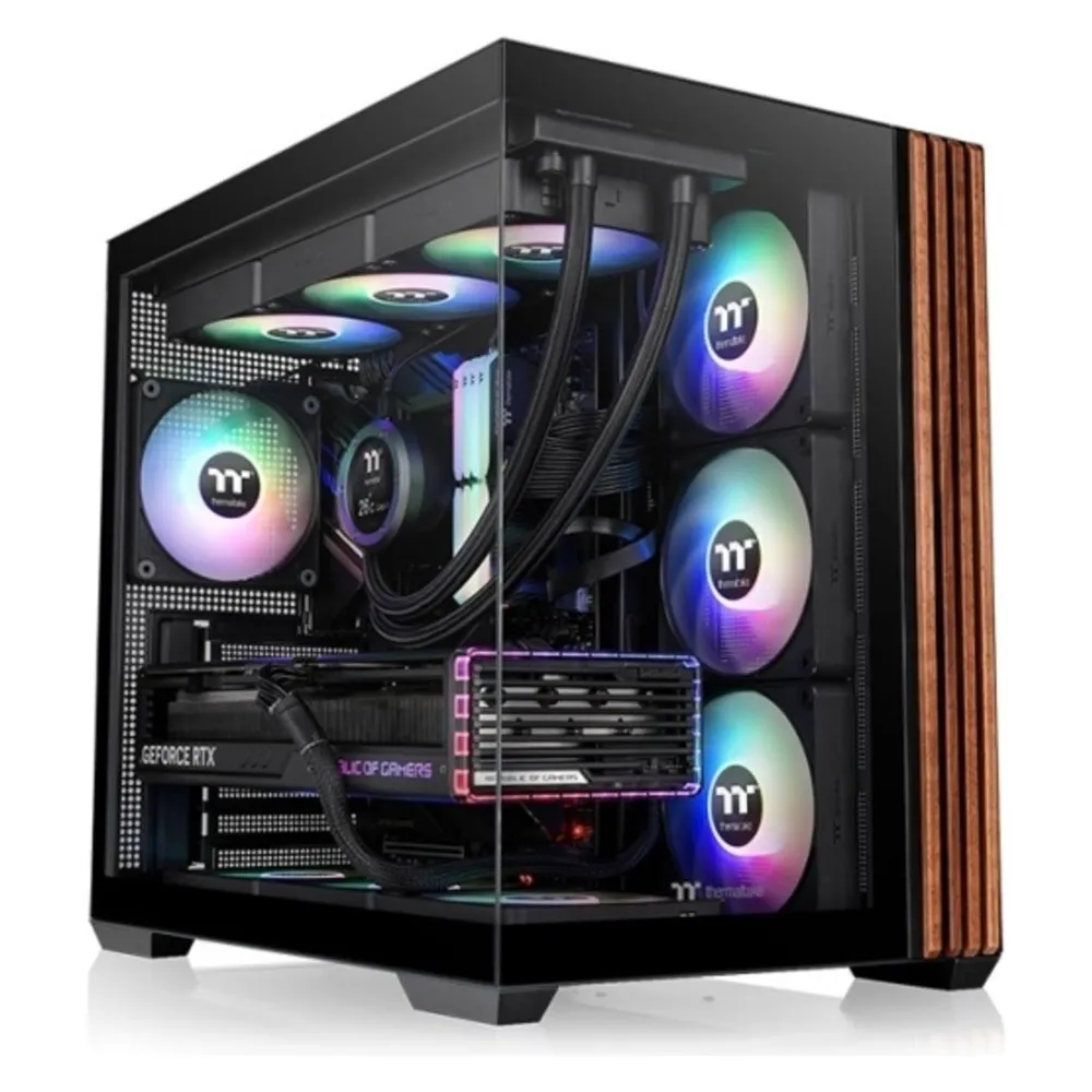 PC-Gehäuse Thermaltake View 380 WS ARGB Glas ATX/Micro ATX/Mini-ITX Schwarz Gaming