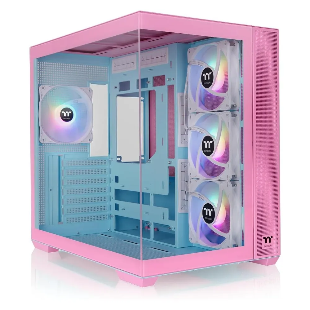 PC-Gehäuse Thermaltake View 380 TG ARGB Weiß Gehärtetes Glas ATX