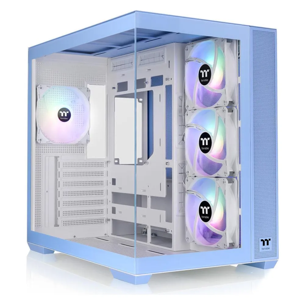 Gehäuse Thermaltake View 380 TG ARGB Hydrangea Blue Midi Tower
