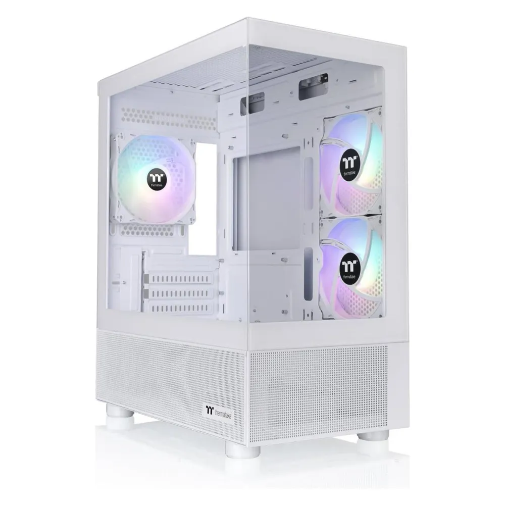 PC-Gehäuse Thermaltake View 170 TG ARGB Snow Micro Tower Weiß