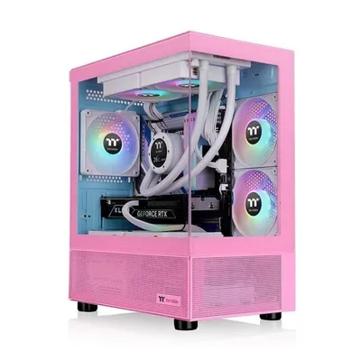 PC-Gehäuse Thermaltake View 170 TG ARGB Micro Tower Rosa