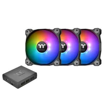 Thermaltake 3er-Pack Pure Plus RGB 12 Kühlerlüfter TT Premium Edition