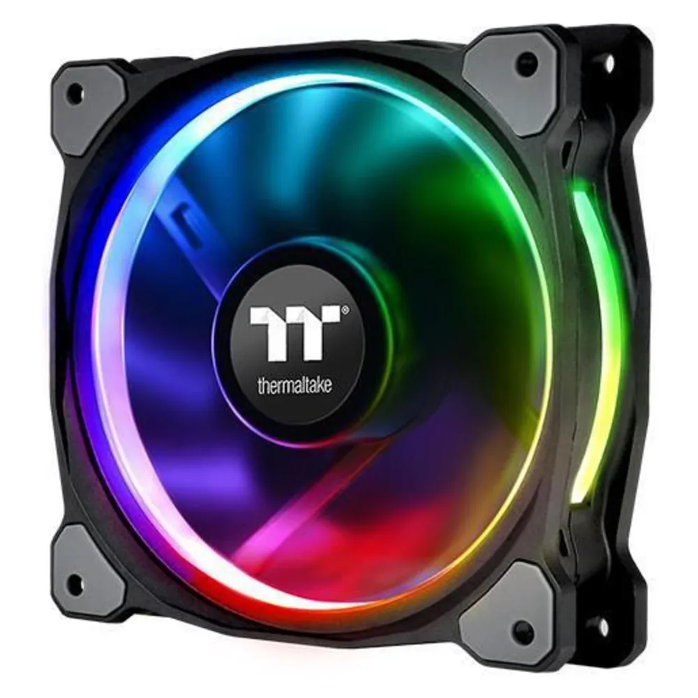 Thermaltake Riing Plus 12 RGB 120 mm 1500 U/min Lüfter mit Controller und LED-Streifen