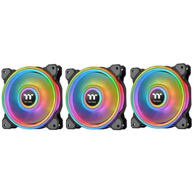 Thermaltake Riing Quad 12 RGB Radiator Pack 3 Lüfter Premium Edition Schwarz