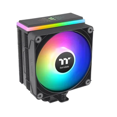 Thermaltake 120 mm Astria 200 Luftkühlung, kompatibel mit ATX PWM, 12 cm, Schwarz