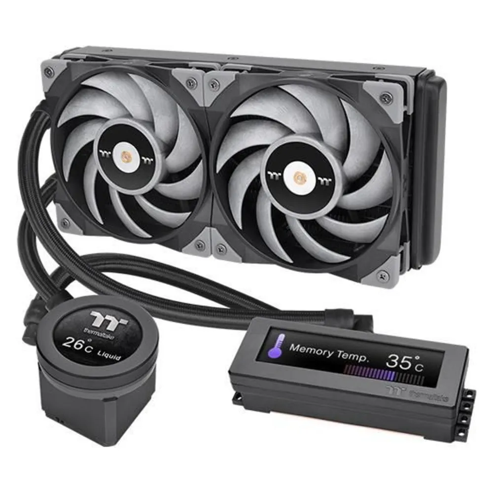 Flüssigkeitskühlung Thermaltake Floe RC Ultra 240mm 2 Lüfter LCD