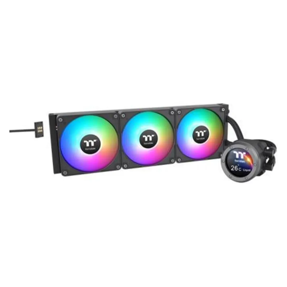 Thermaltake TH420 V2 Ultra EX ARGB Wasserkühlung 420mm RGB 3 Lüfter Anpassbares LCD