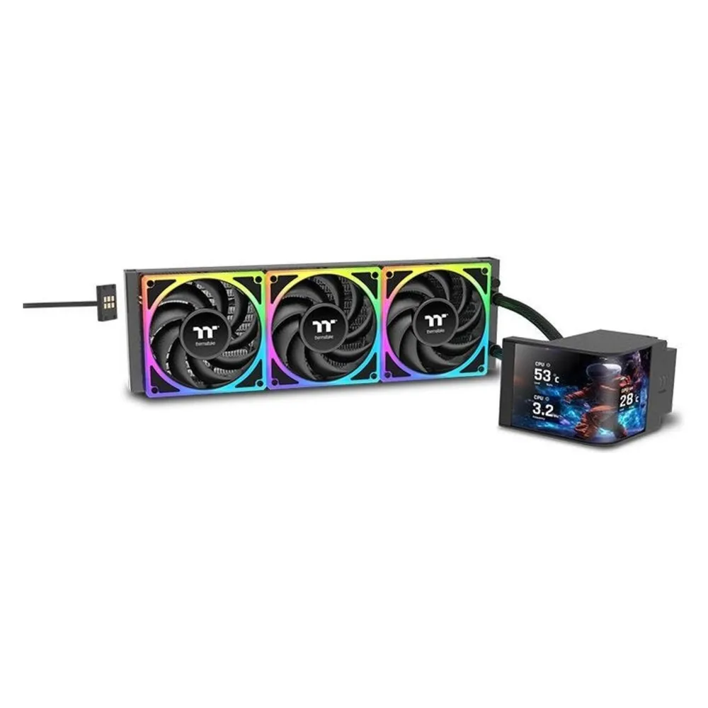 Refrigeración Líquida Thermaltake MAGCurve 360 Ultra 360mm 3 Ventiladores ARGB LCD