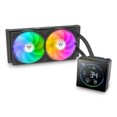 Refrigeración Líquida Thermaltake TH240-S V3 ARGB 240mm 2 Ventiladores Display LCD