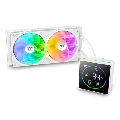 Refrigeración Líquida Thermaltake TH240-S V3 ARGB 240mm 2 Lüfter Snow Edition