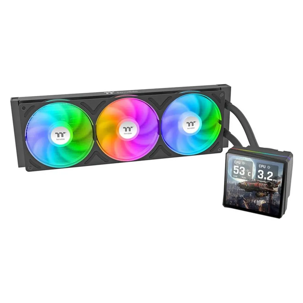 Refrigeración Líquida Thermaltake TH360 V3 Ultra ARGB 360mm 3 Ventiladores LCD