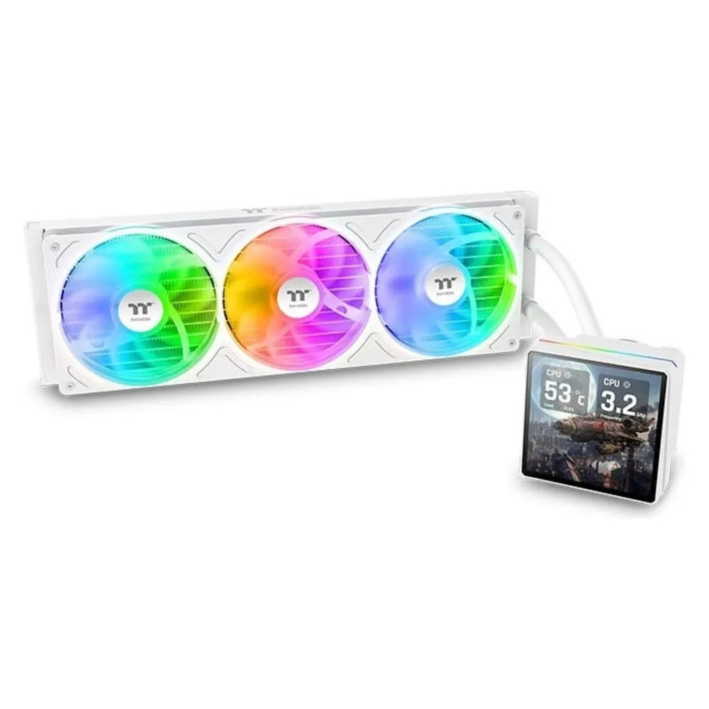 Refrigeración Líquida Thermaltake TH360 V3 Ultra ARGB 360mm 3 Lüfter Weiß