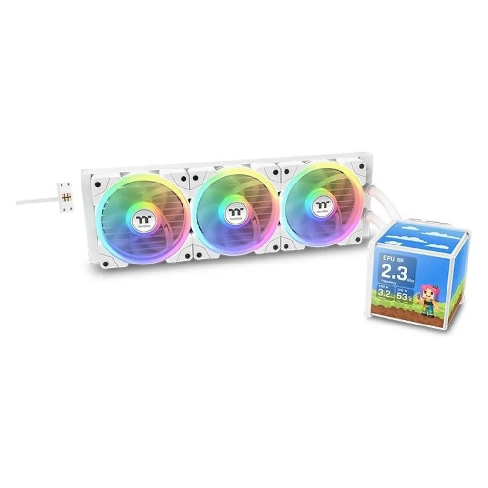Flüssigkeitskühlung Thermaltake MINECUBE 360 Ultra 360mm 3 Lüfter ARGB LCD Display