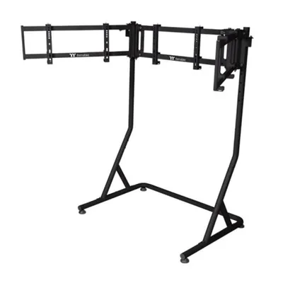 Monitorständer Thermaltake GSC-MSP-MDSLBB-01 für 3 Monitore, höhenverstellbar, Stahl, schwarz