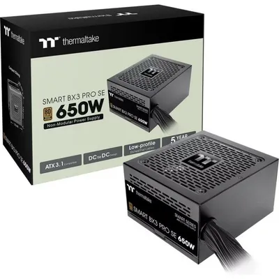 Netzteil Thermaltake Smart BX3 Pro SE 650W Zertifizierung 80+ Bronze fest verbaut