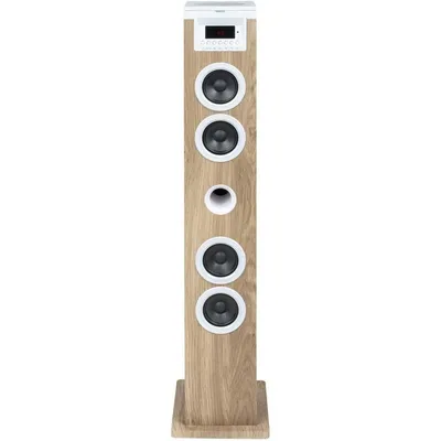 Thomson DS121CD Bluetooth Sound Tower mit CD-Player 60 W Holz