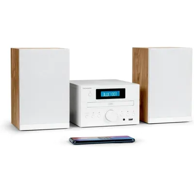 Thomson MIC121BT Mini-Bluetooth-System 50 W mit CD/MP3/USB-Radio weiß