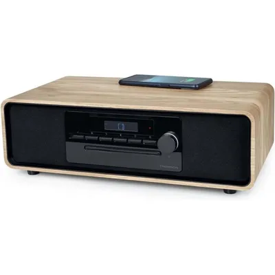 Thomson MIC300IBT Radio-CD Bluetooth 60 W MP3/USB mit kabellosem Laden schwarz