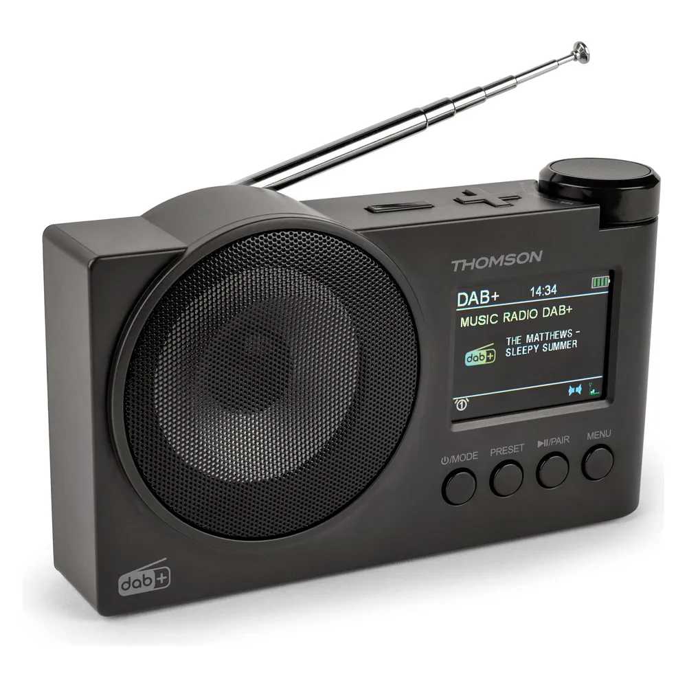 Radio Thomson RT400DABBTBK DAB+ Bluetooth USB AUX Doppelalarm LED