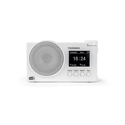 Radio Thomson RT400DABBTWH DAB+ Bluetooth USB AUX Doppelalarm Weiß