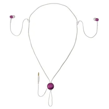 Thomson In-Ear Kopfhörer Ohrhörer 3,5mm Klinke Pink Headset (ergonomische Form, Keine, passend für HiFi MP4- MP3-Player iPod Walkman CD MD)
