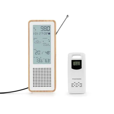 Lautsprecher Thomson Bluetooth 5.3 Kompakt mit Wetterstation und FM-Radio