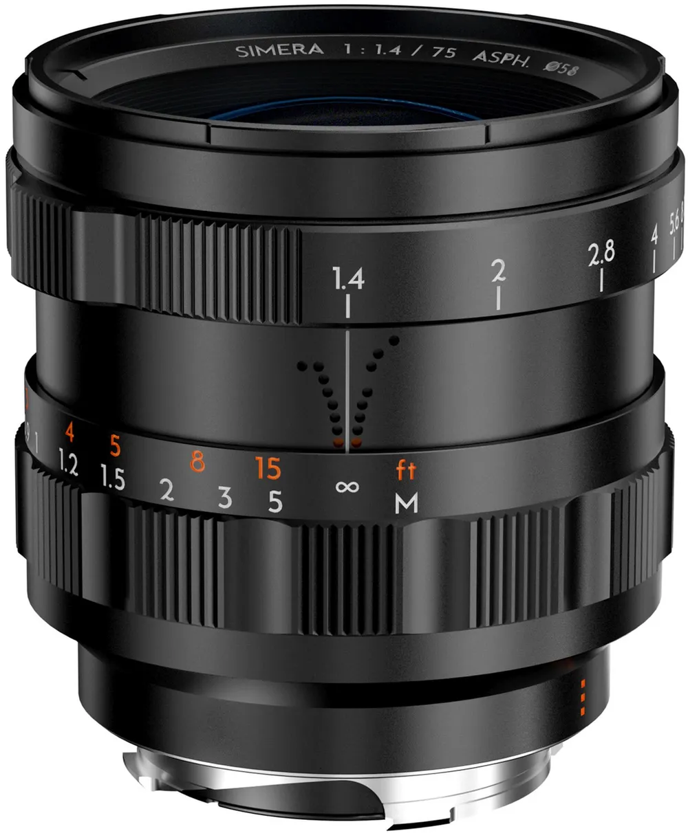 Thypoch Simera 75mm f1,4 Leica M-Mount schwarz