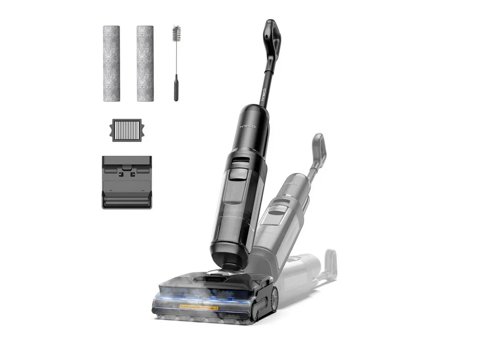 Tineco Nass-Trocken-Sauger FLOOR ONE S7 Stretch Steam Plus mit 160°C Dampfreinigung, 285 W, Selbstantrieb, 80 Minuten