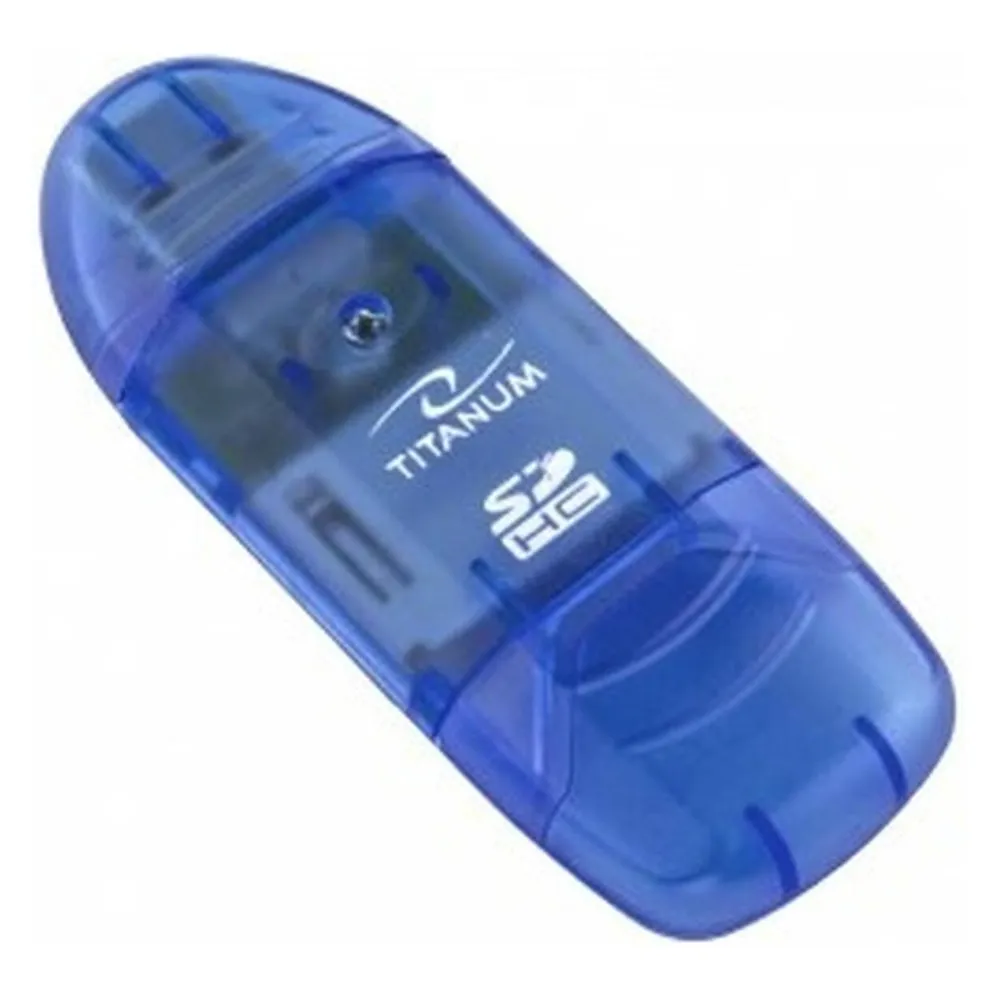 Kartenleser Titanium TA101B USB 2.0 blau 480 Mbit/s MMC SD xD