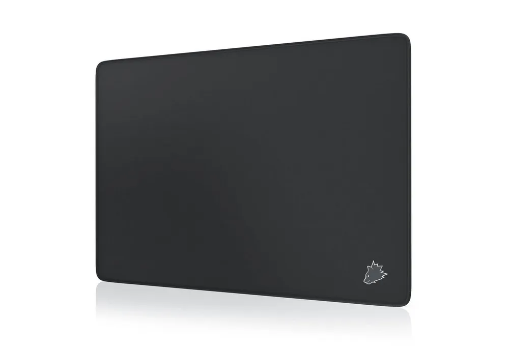 Titanwolf Gaming Mauspad Speed Mousepad 350 x 250 x 3 mm, Tischunterlage, strapazierfähig, rutschfest, abwaschbar, Geschwindigkeit & Präzision, Wolfsmotiv klein