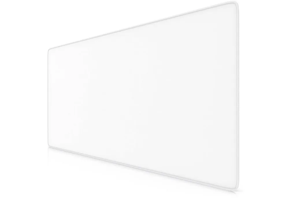 Titanwolf Gaming Mauspad XXL Speed Mousepad 900 x 400 x 3 mm, große Tischunterlage, rutschfest, abwaschbar, Geschwindigkeit & Präzision, weiß