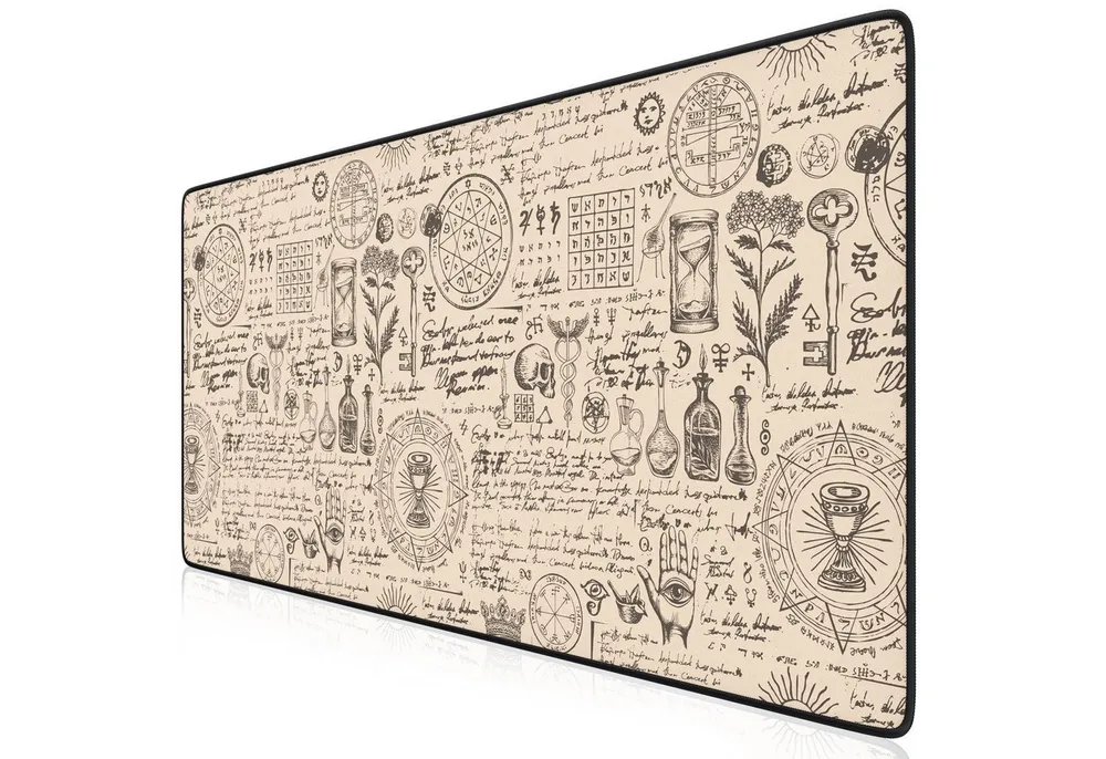 Titanwolf Gaming Mauspad XXL Speed Mousepad 900 x 400 x 3 mm, große Tischunterlage, rutschfest, abwaschbar, Geschwindigkeit & Präzision, Alchemy