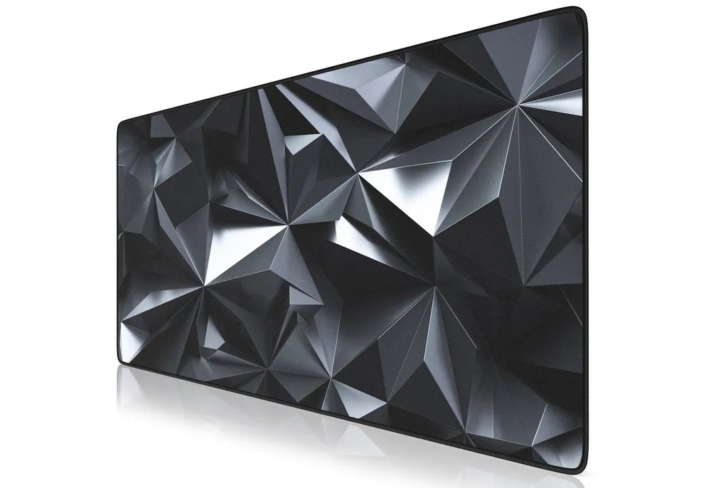 Titanwolf Gaming Mauspad XXL Speed Mousepad 900 x 400 x 3 mm, große Tischunterlage, rutschfest, abwaschbar, Geschwindigkeit & Präzision, Black Crystal