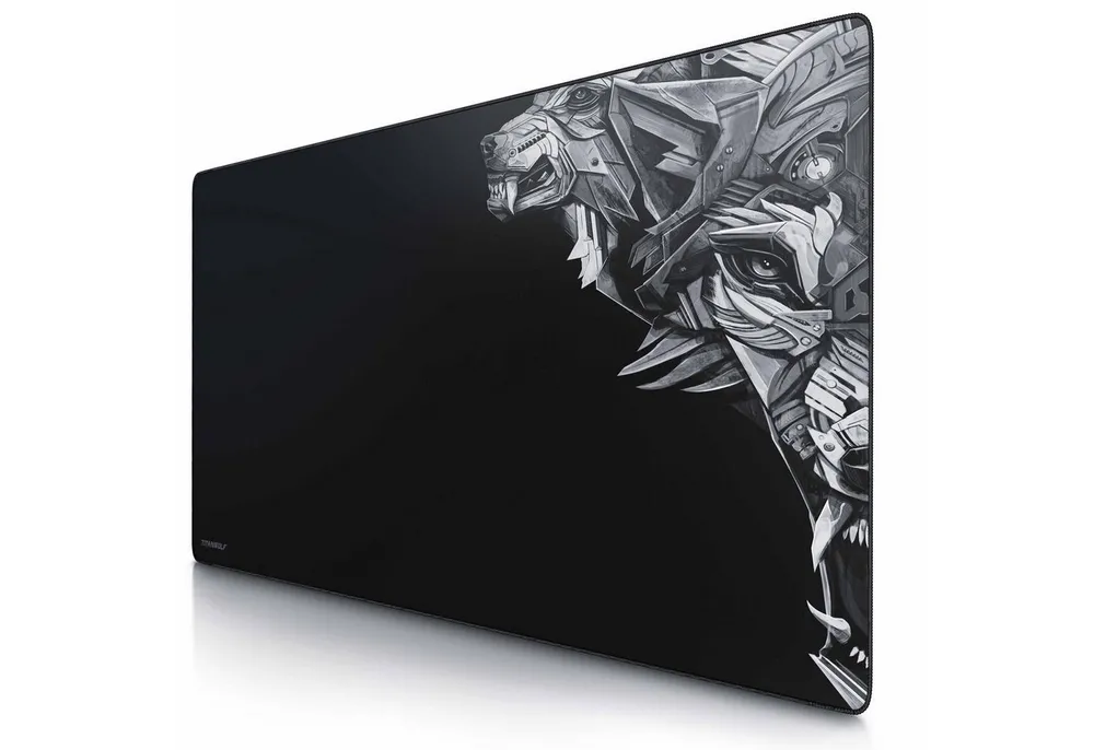 Titanwolf Gaming Mauspad XXXL Speed Mousepad 1200 x 600 x 3 mm, große Tischunterlage, rutschfest, abwaschbar, Geschwindigkeit & Präzision, Delta