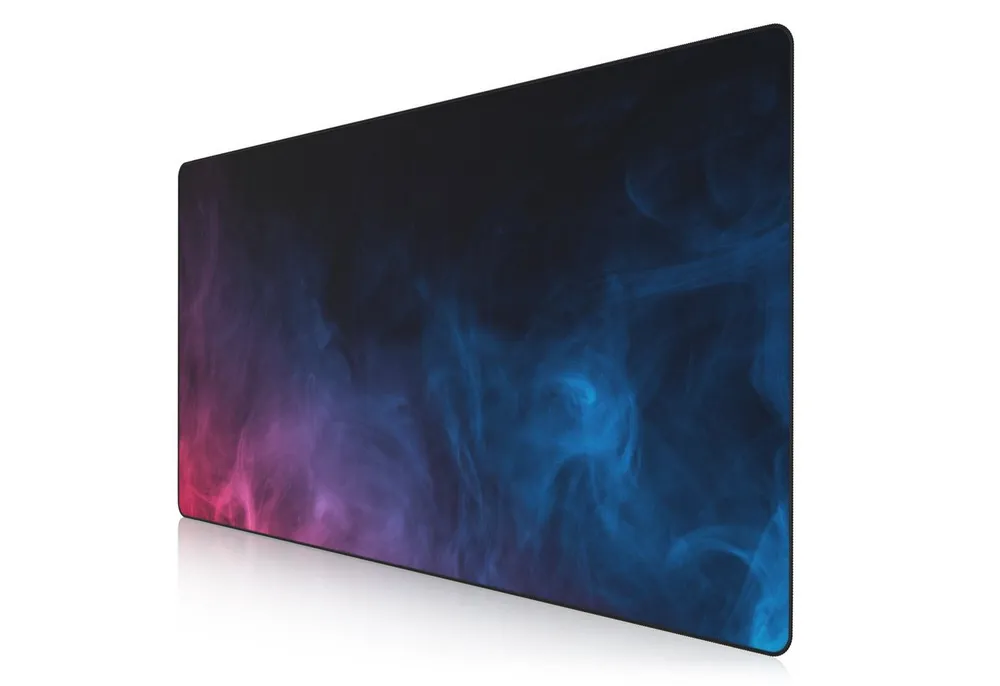 Titanwolf Gaming Mauspad XXXL Speed Mousepad 1200 x 600 x 3 mm, große Tischunterlage, rutschfest, abwaschbar, Geschwindigkeit & Präzision, Farbiger Rauch