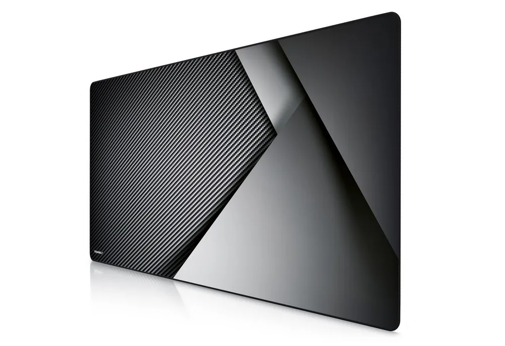 Titanwolf Gaming Mauspad XXXL Speed Mousepad 1200 x 600 x 3 mm, große Schreibtischauflage, rutschfest, abwaschbar, Geschwindigkeit & Präzision, Carbon