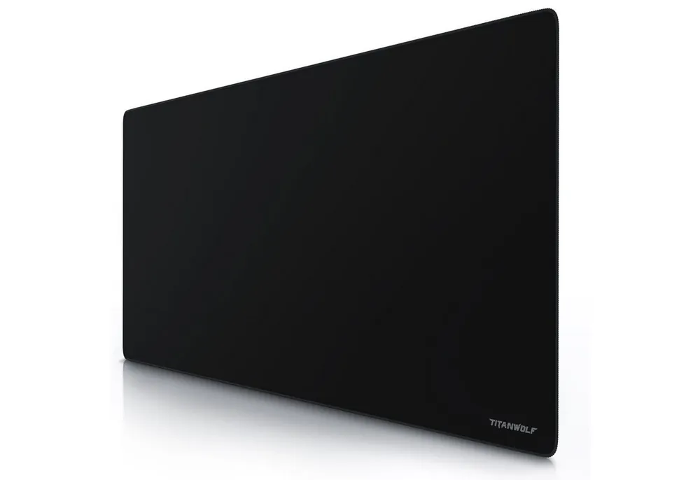 Titanwolf Gaming Mauspad XXXL Speed Mousepad 1200 x 600 x 3 mm, große Tischunterlage, rutschfest, abwaschbar, Geschwindigkeit & Präzision, Schriftzug Alpha
