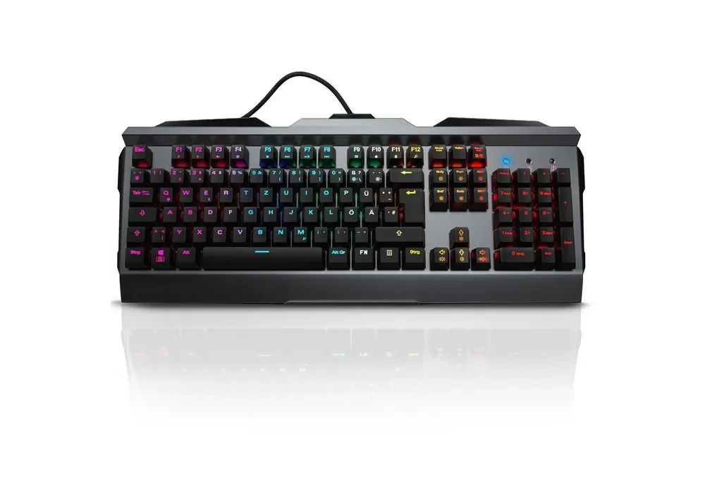 Titanwolf Gaming-Tastatur (mechanisch, Aluminium Gehäuse, RGB LED Beleuchtung - Invader)