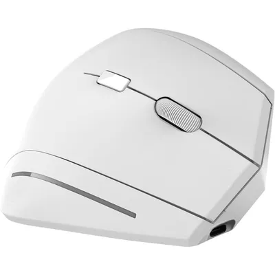 Ratón TnB Vertikal Ergonomisch Kabellos Bluetooth 1600DPI Weiss Wiederaufladbar