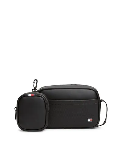 Tommy Hilfiger Kameratasche TH FOUNDATION CAMERA BAG (Set, Mit kleinem RV-Täschchen), Unisex Minibag mit typischer Logoflagge
