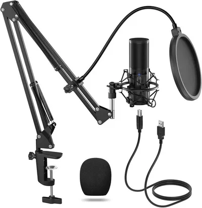 TONOR Mikrofon Q9 USB-Gaming-Mikrofon Kondensatormikrofon-Kit für Podcasting
