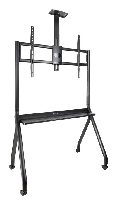 Soporte de Suelo TooQ FS20208M-B für Displays 55"-100", bis 120 kg, höhenverstellbar, mit Rollen und Kabelmanagement