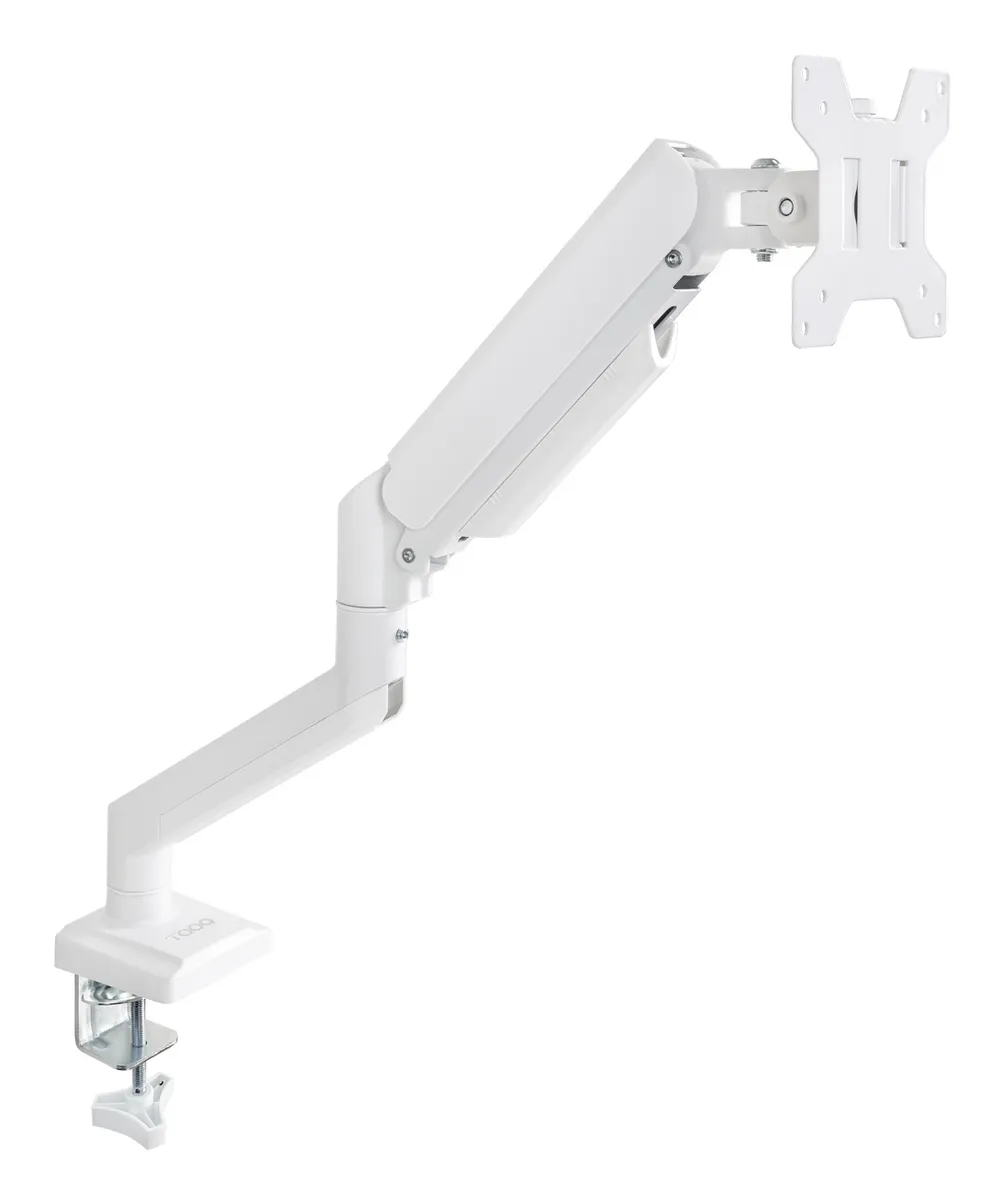 TooQ DB1334TNR-W Monitor Tischhalterung 13"-34" Weiß Schwenkbar Neigbar Gasfeder VESA 75x75/100x100