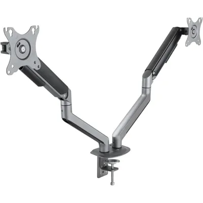 TooQ DB4132TNR-G Dreh-/Neige-Tischhalterung für 2 Monitore 17"-32" VESA 100x100, max. 9 kg